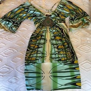 Sky dress beautifully embellished XS dress